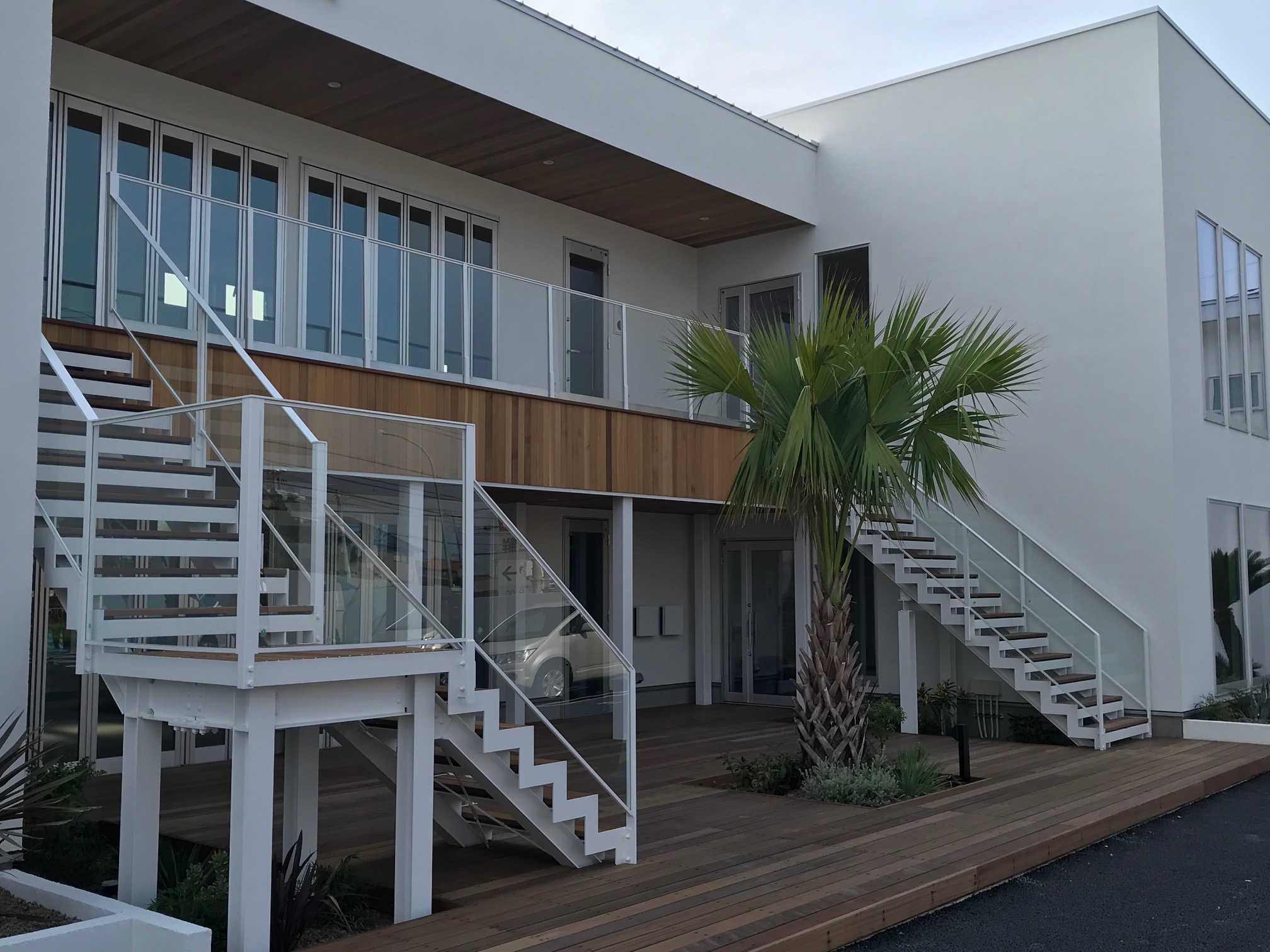 外部階段手摺工事